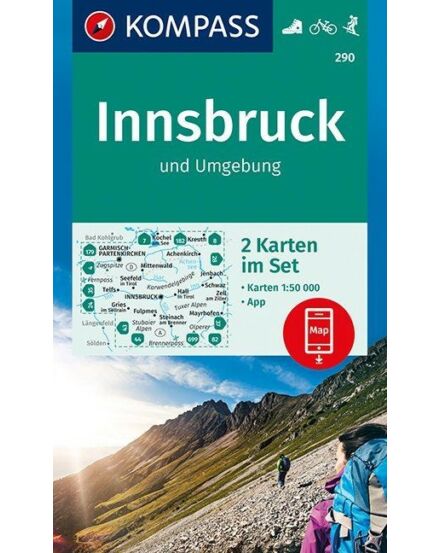 Cartographia  - K 290 Innsbruck és környéke turistatérkép