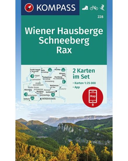 Cartographia  - K 228 Wiener Hausberge-Schneeberg-Rax turistatérkép