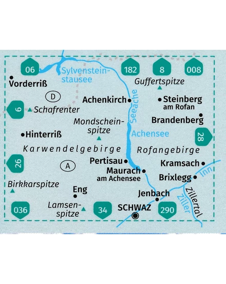 K 027 Achensee turistatérkép