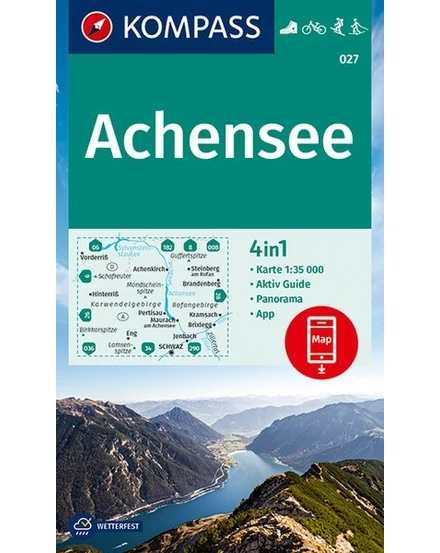 Cartographia K 027 Achensee turistatérkép - Kompass -9783990448588
