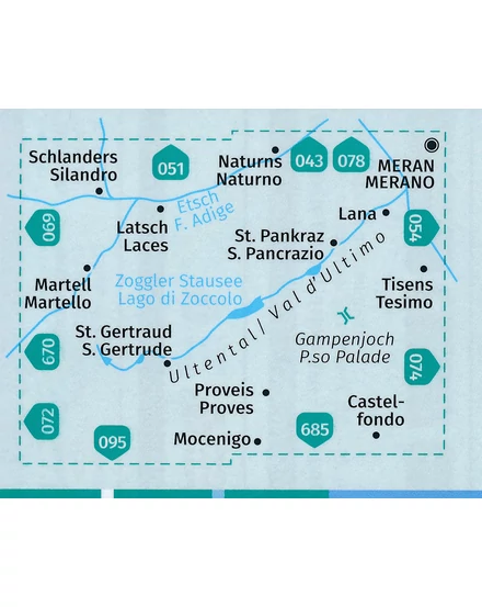 Cartographia K 052 Val d'Ultimo/Ultental turistatérkép 9783990447451