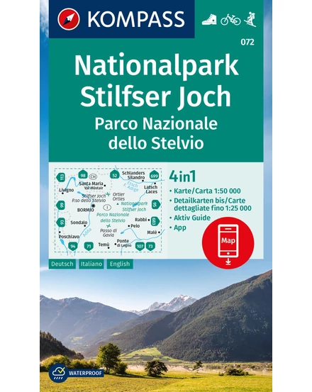 Cartographia K 072 Stelvio Nemzeti Park turistatérkép 9783991218760