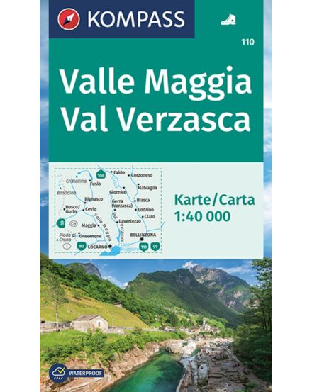 Cartographia K 110 Valle Maggia-Val Verzasca turistatérkép 9783991215554