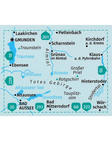 CartographiaK 19 Totes Gebirge, Almtal, Stodertal turistatérkép - 9783990449424