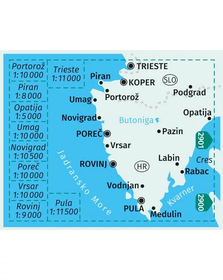 Cartographia K 238 Isztria turistatérkép-9783990449547