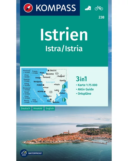 Cartographia K 238 Isztria turistatérkép-9783990449547