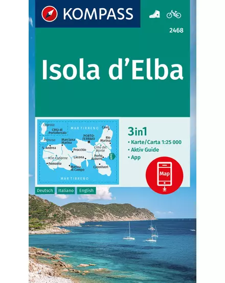 Cartographia K 2468 Elba szigete (Isola d'Elba) turistatérkép 9783991217596