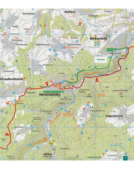 Cartographia  - K  2505 Fekete-erdő nyugati rész turistatérkép - Kompass - 9783990449462