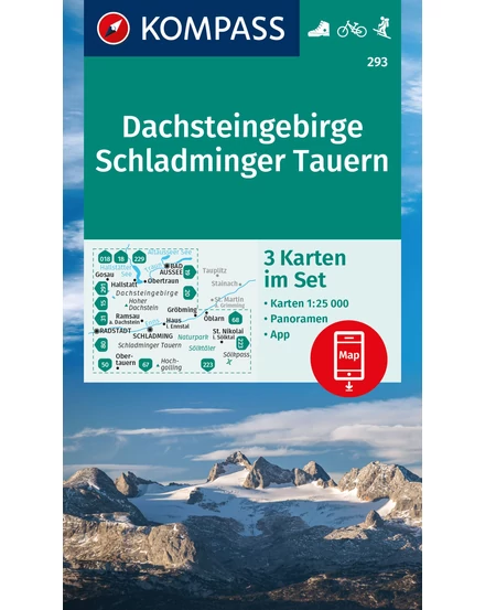 Cartographia K 293 Dachsteingruppe, Schladminger Tauern turistatérkép-9783991217688