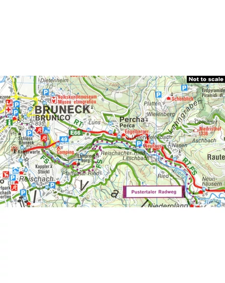 Cartographia K 3420  Dél-Tirol - Alto Adige, Trento - Riva del Garda  kerékpáros térkép, 4 részes szett - 9783991211815