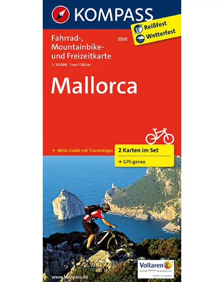 Cartographia K 3500 Mallorca kerékpáros térkép- Kompass - 9783850266840