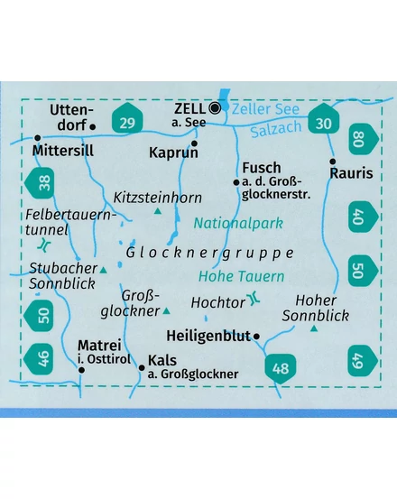 Cartographia K 39 Glocknergruppe turistatérkép - Kompass - 9783991212621