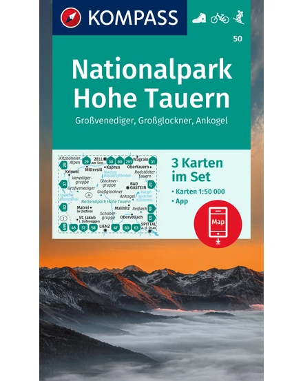 Cartographia-K 50 Hohe Tauern Nemzeti Park turistatérkép-9783991214700