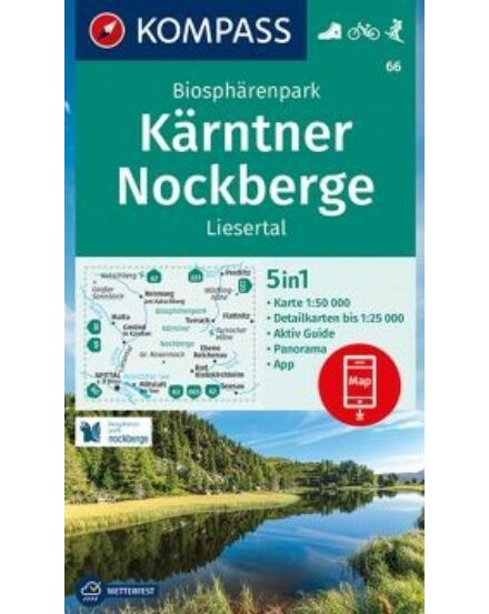 Cartographia K 66 Nockberge Nemzeti Park, Liesertal turistatérkép 9783991212485