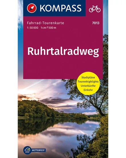 Cartographia K 7013 Ruhr-völgyi kerékpárút kerékpáros turistatérkép - 9783990449578