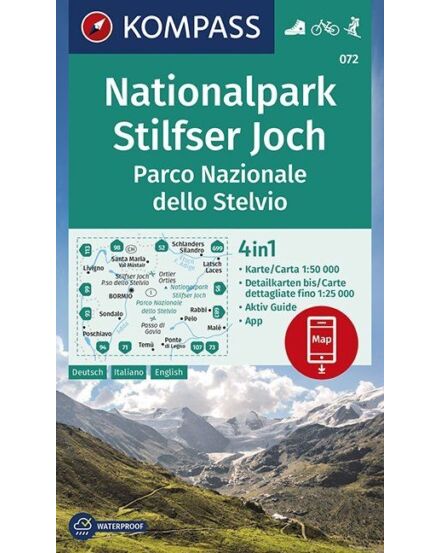Cartographia K 072 Stelvio Nemzeti Park turistatérkép 9783990447277
