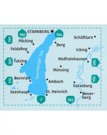 Cartographia-K 793 Starnberger-tó turistatérkép-Königssee, Berc- Kompass - 9783990449943