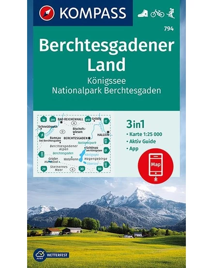 Cartographia-K 794 Berchtesgadener Land turistatérkép-9783991210276