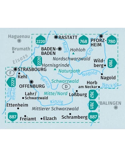 Cartographia  - K 888 A Fekete-erdő turistatérkép