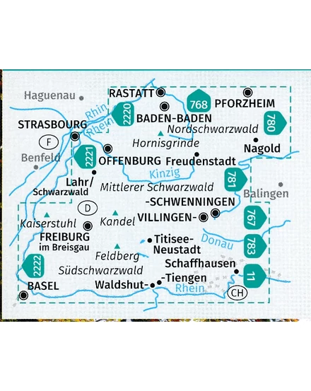 Cartographia K 888 A Fekete-erdő turistatérkép 9783991214083