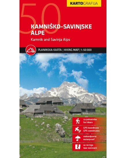 Cartographia Kamniki-Alpok turistatérkép 3830048523608