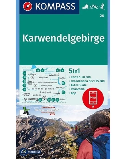 Cartographia K 26 Karwendelgebirge turistatkp. 9783990445655