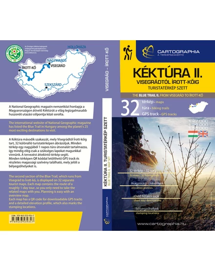 Cartographia Kéktúra II. turistatérkép szett (Dunántúl, Nyugat-Magyarország) – Visegrád–Írott-kő-9789633539347