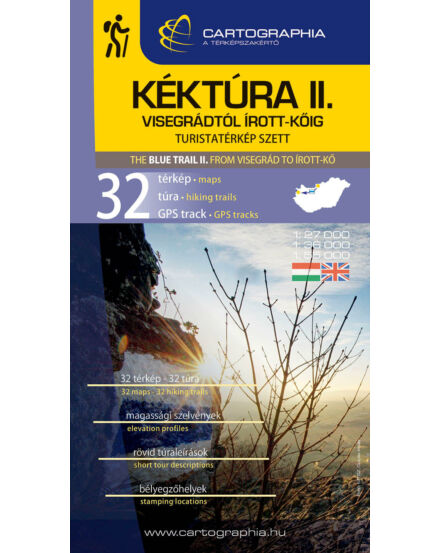 Cartographia Kéktúra II. turistatérkép szett (Dunántúl, Nyugat-Magyarország) – Visegrád–Írott-kő-9789633539347