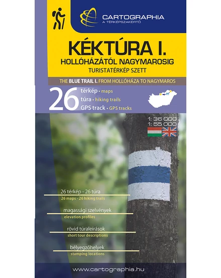 Cartographia KÉKTÚRA I + II + III + IV térképszett 