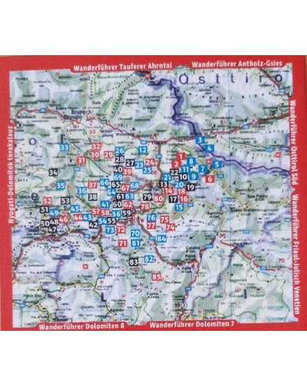 Kelet-Dolomitok Rother túrakalauz Cartographia 9786158207911