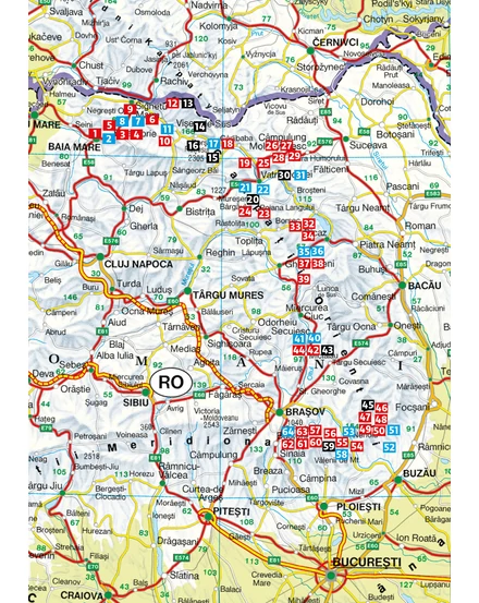 Cartographia Keleti-Kárpátok Rother túrakalauz  - 9786158207928