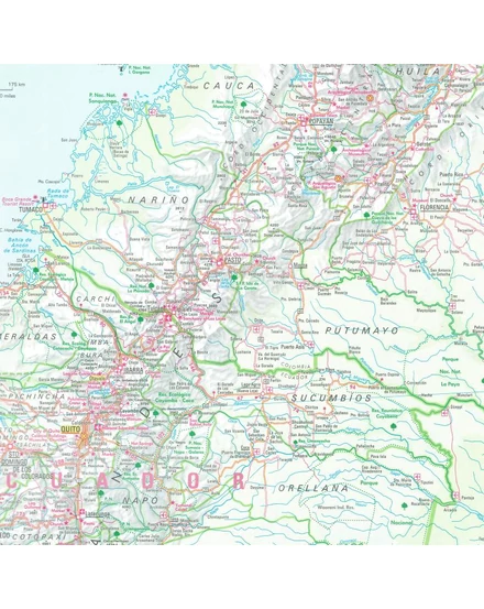 Cartographia Kolumbia, Ecuador térkép 9783865745347