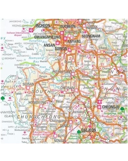 Cartographia Korea észak és dél térkép 9783865742902