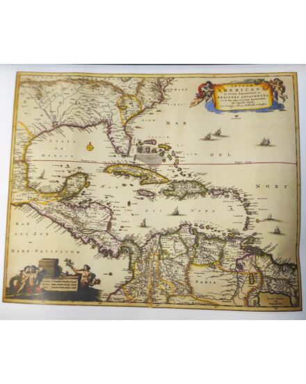 Cartographia Antik Közép-Amerika  31 x 27 - fóliázott karton 5999552542265