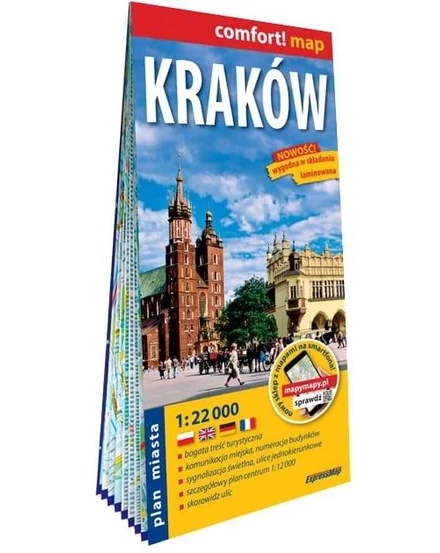 Cartographia Krakkó Comfort várostérkép  - Expressmap-9788381908597