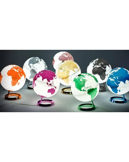 Cartographia Földgömb 30cm LIGHT&COLOUR METAL CHROME, angol nyelvű - 8007239972995