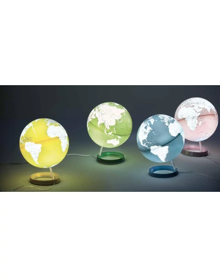 Cartographia Földgömb 30cm LIGHT&COLOUR PASTEL AZURE, angol nyelvű - 8007239973008