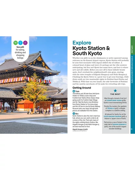 Kyoto és Oszaka Pocket útikönyv Lonely Planet (angol)