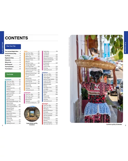 Cartographia Közép-Amerika útikönyv Lonely Planet (angol) 9781788684347