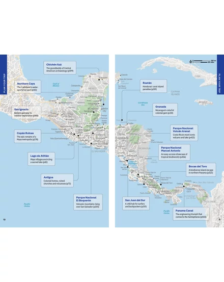 Cartographia Közép-Amerika útikönyv Lonely Planet (angol) 9781788684347