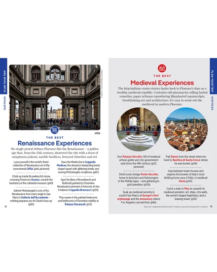 Firenze és Toszkána Pocket útikönyv Lonely Planet (angol)