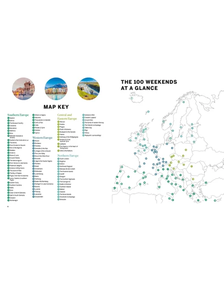 100 weekends in Europe könyv Lonely Planet
