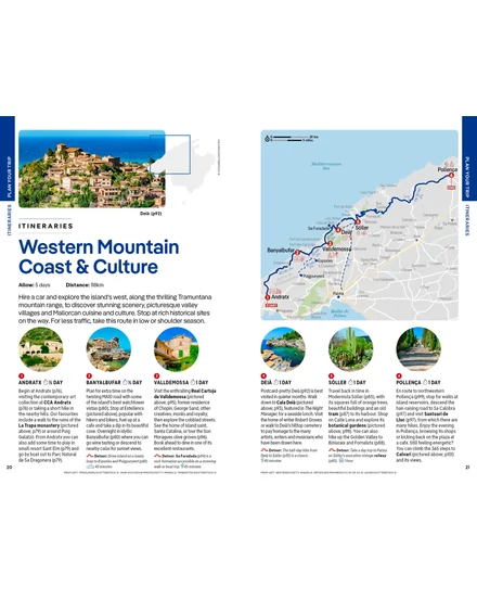 Mallorca útikönyv Lonely Planet (angol)