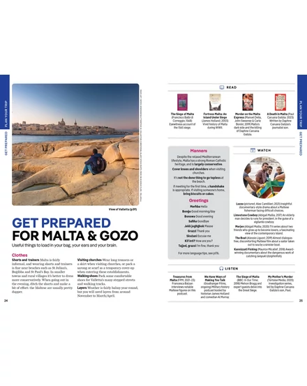 Málta és Gozo útikönyv Lonely Planet (angol)