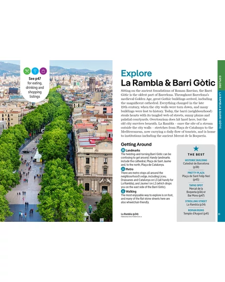Barcelona Pocket útikönyv Lonely Planet (angol)