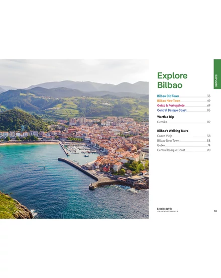Bilbao és San Sebastian Pocket útikönyv Lonely Planet (angol)