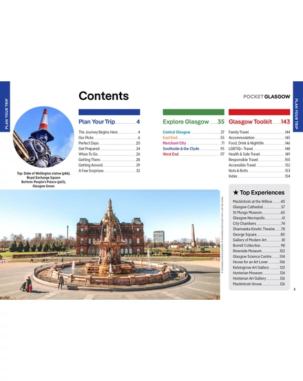 Cartographia Glasgow Pocket útikönyv Lonely Planet (angol) 9781837583546