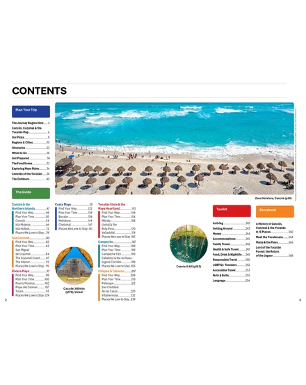 Cartographia Cancún, Cozumel és a Yucatán-félsziget útikönyv Lonely Planet (angol) 9781837583911
