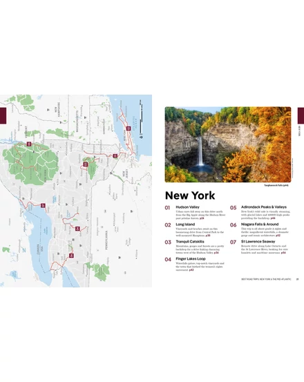 New York és Mid Atlantic Best Trips útikönyv Lonely Planet (angol)