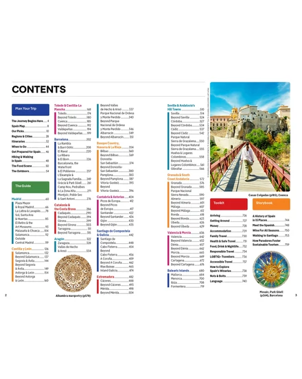 Spanyolország útikönyv Lonely Planet (angol)